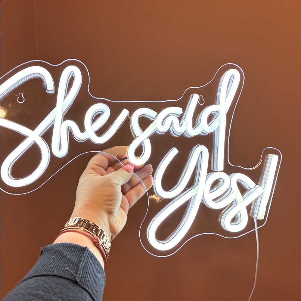 Engagement neon sign